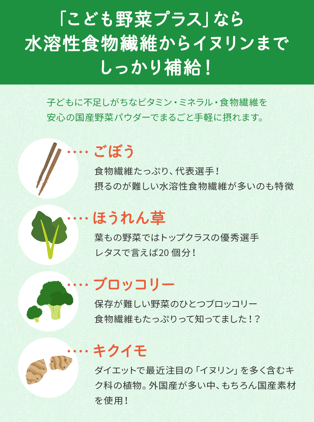 の 野菜 繊維 食物 多い