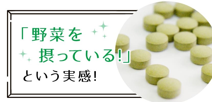 野菜を摂っているという実感