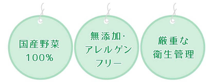 口に入れるものだから安心・安全