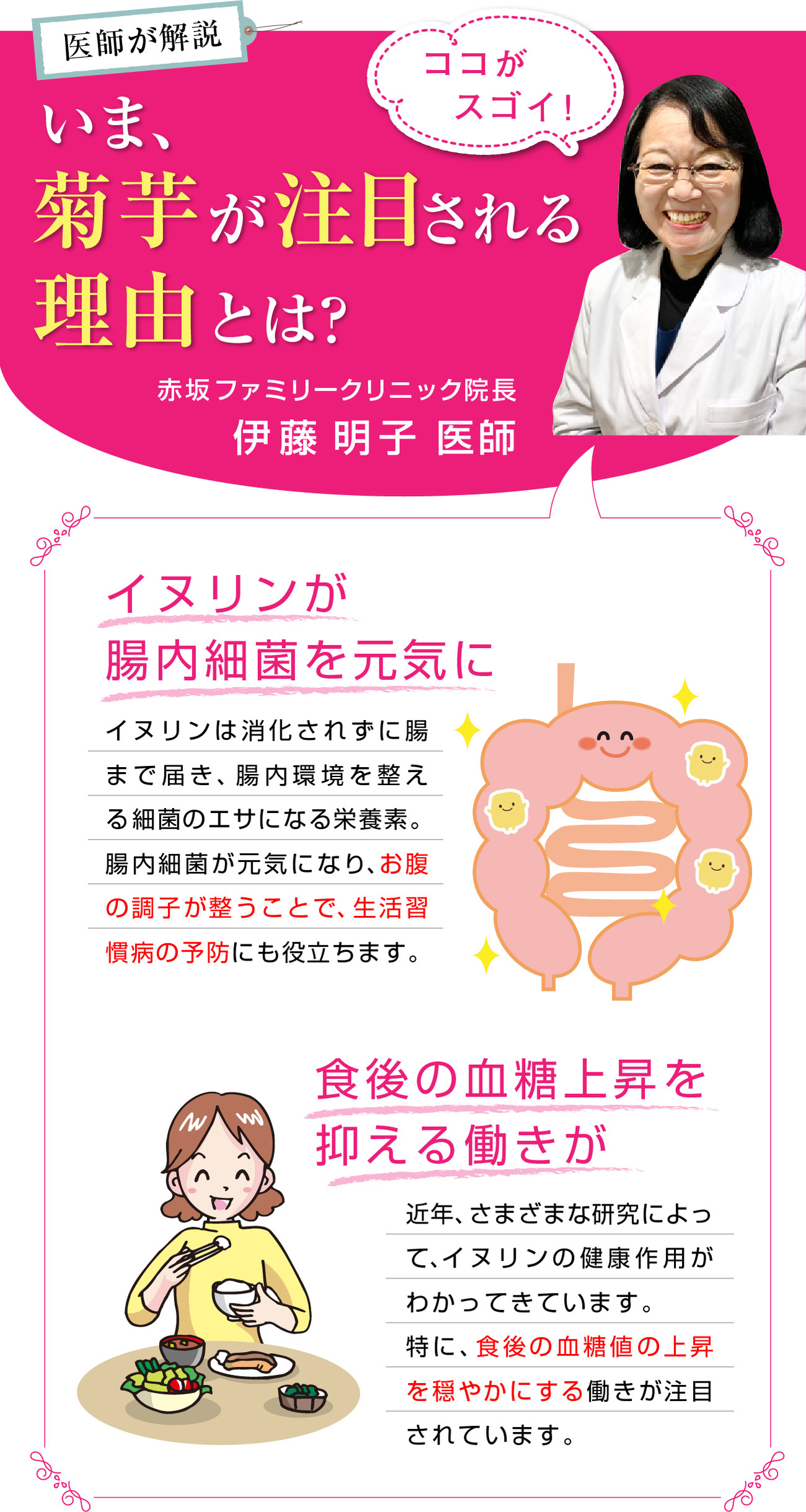 医師が解説いま、菊芋が注目される理由とは?赤坂ファミリークリニック院長伊藤明子医師